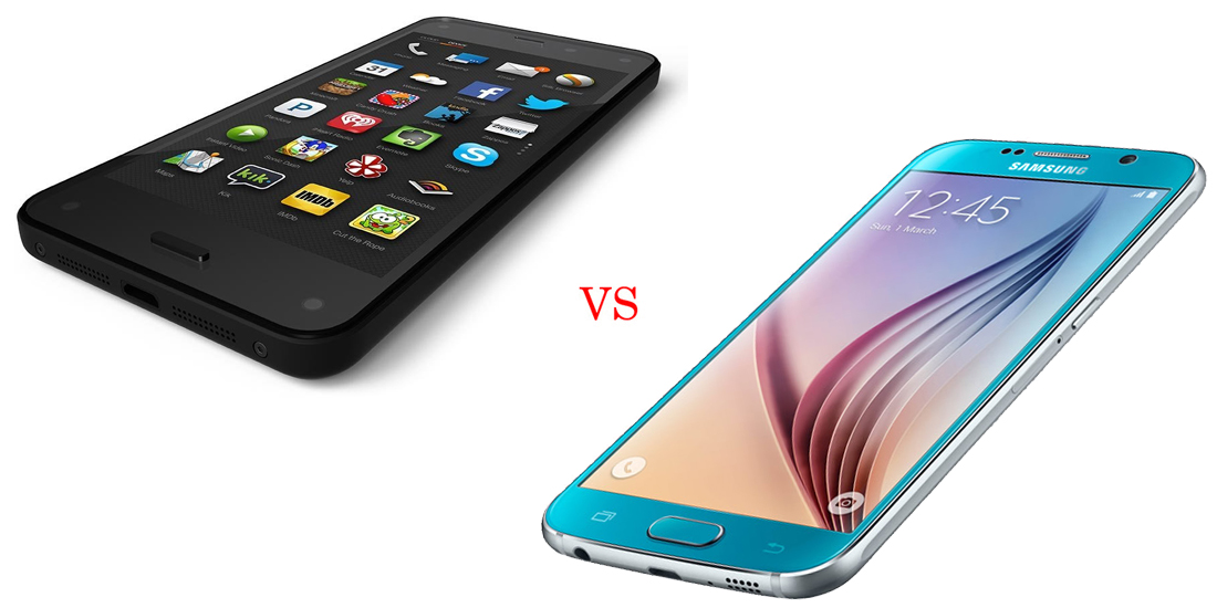 Amazon Fire Phone versus Samsung Galaxy S5 4
